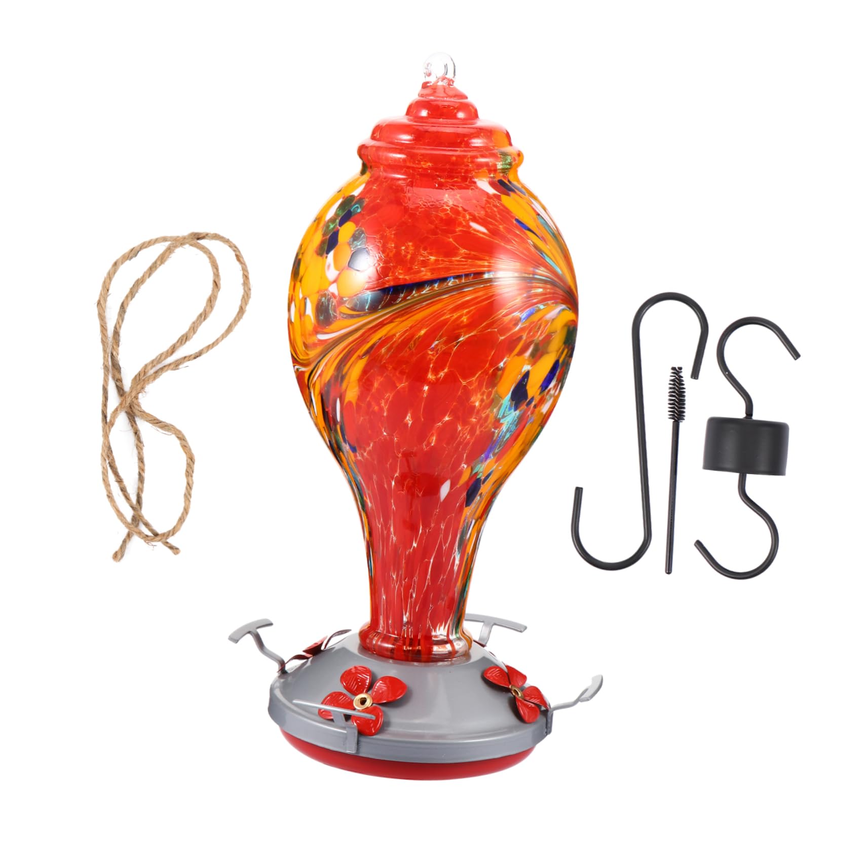 YARNOW comedero para colibríes Luces de Adorno al Aire casa atractor Agua Bird Feeder bebederos de pajaros Suministros para pájaros Comederos para colibríes al Aire Planchar