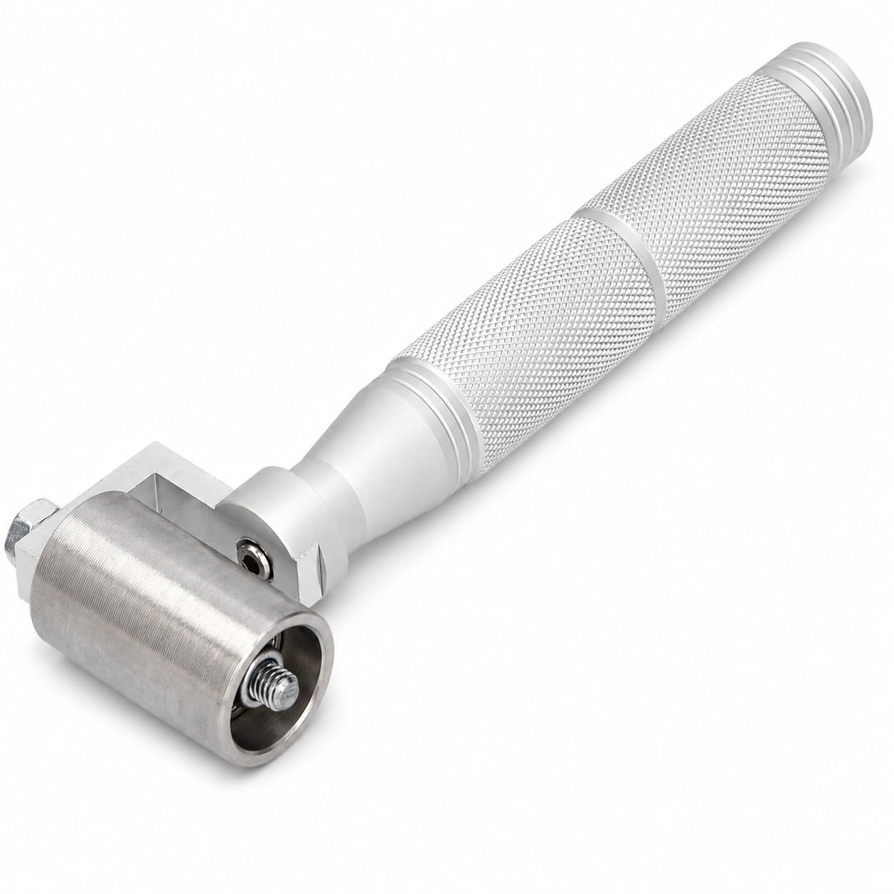 VOBOR Rouleau de Pression Plat Acier Inoxydable 40mm, Outil Marouflage Joint Papier Peint
