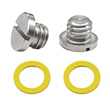 79953Q04 Gearcase Drain Plugs for Mercury Outboard MerCruiser Sterndrive 2 PCS Lower Unit Oil Drain Screw and Gasket 10-79953A2 18-2244