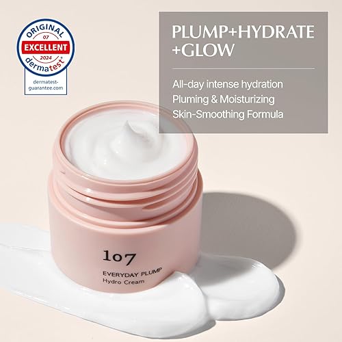 Miniatura 2 de 107 EVERYDAY PLUMP Hydro Cream, hidratante facial ligero con probióticos, escualano y ginseng fermentado, hidrata, nutre y mejora la luminosidad y
