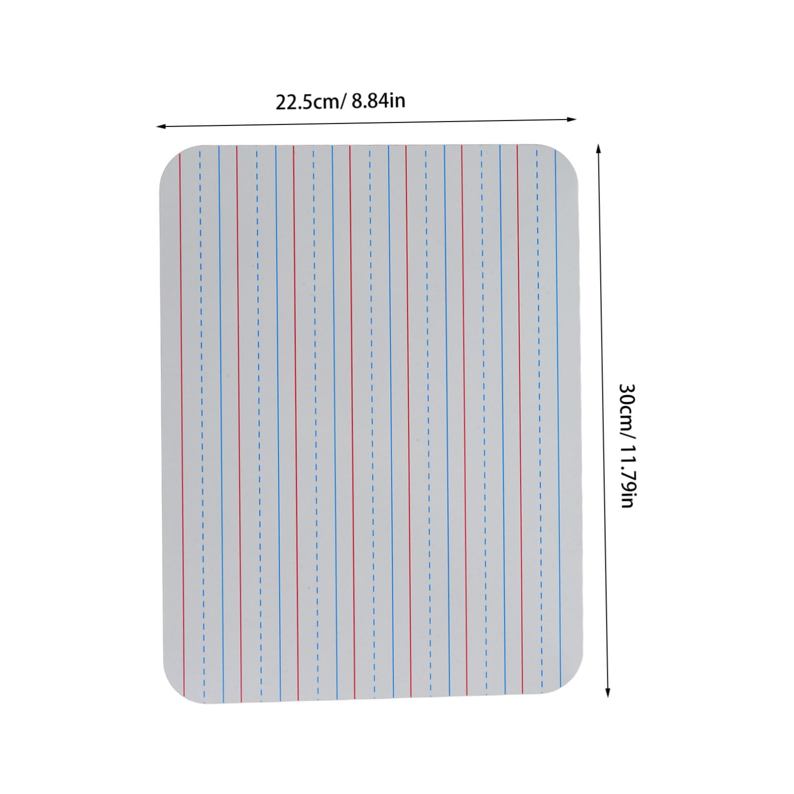 Hemobllo Tableaux Blancs Effaçables à Sec avec Lignes Lot de 5 Support D'écriture Claire, Facile à Effacer et Réécrire, Planche Haute pour Enseignants et Étudiants