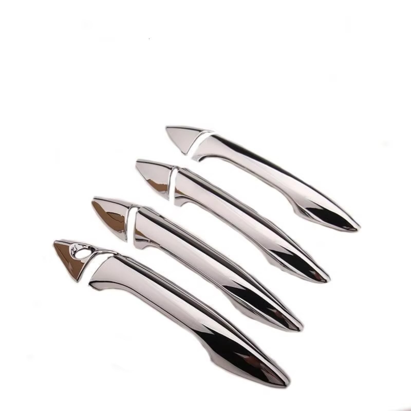 Poignée de porte Elantra autocollant argent anti-rayure look chrome