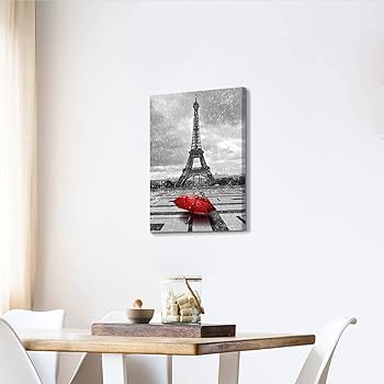 Amazon.com: ARTISTIC PATH Eiffel Tower Painting Wall Art