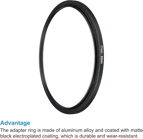 Vista 49 de PATIKIL Anillo escalonado de metal de 1.339 in-1.929 in, anillo adaptador de filtro de lente de cámara, anillo adaptador de filtro de aluminio