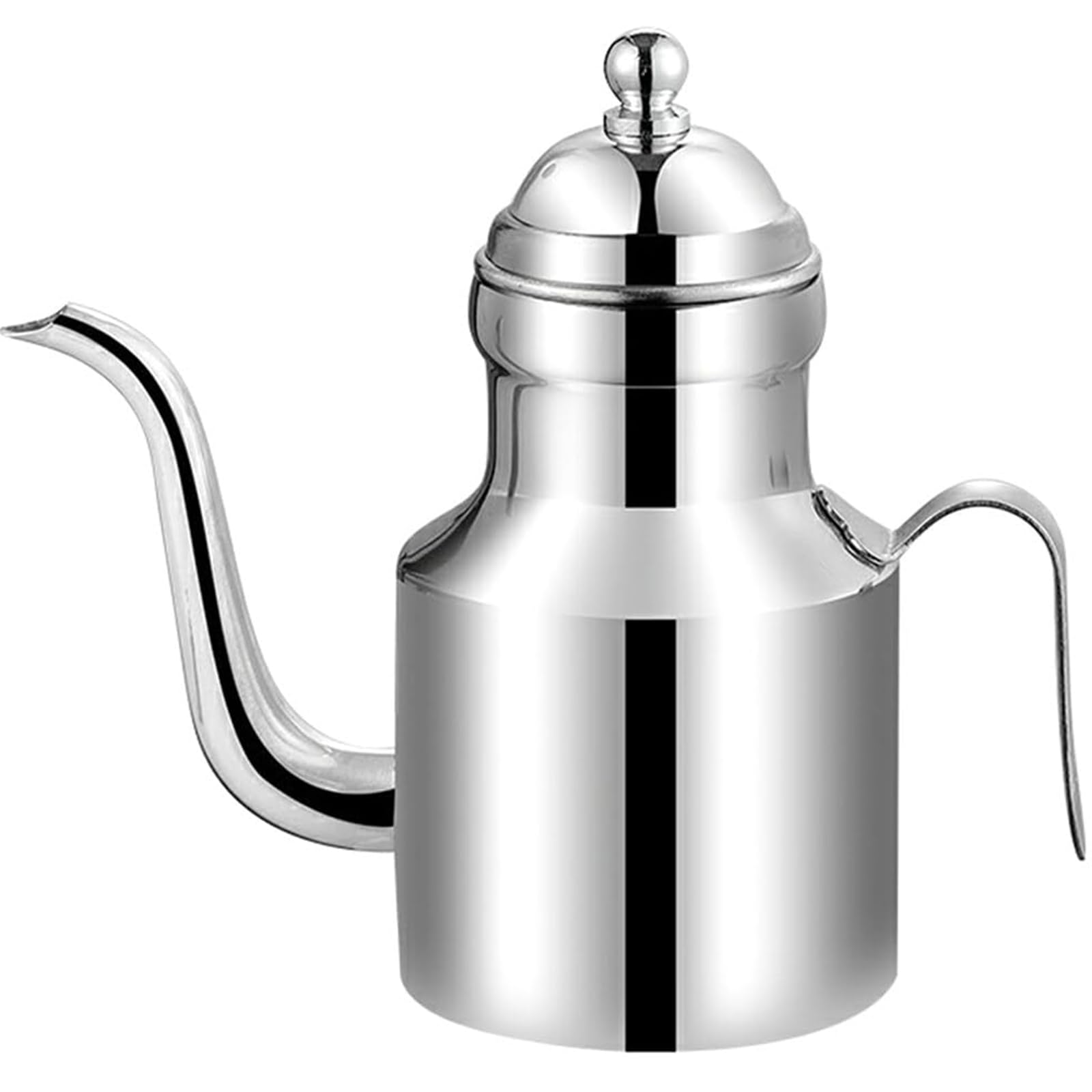 Tsophreniq Spout Stainless Steels Condiment Bottle Leak Proof Oil Container with Long Spout Multi Purpose Liquid Dispenser Kitchen Oil Container