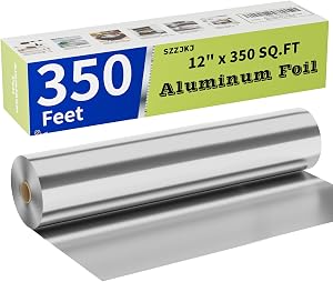 Aluminum Foil Roll, 12in x 350ft Aluminum Foil, Thick Strong…