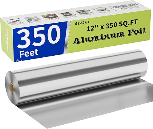 Aluminum Foil Roll, 12in x 350ft Aluminum Foil, Thick Strong