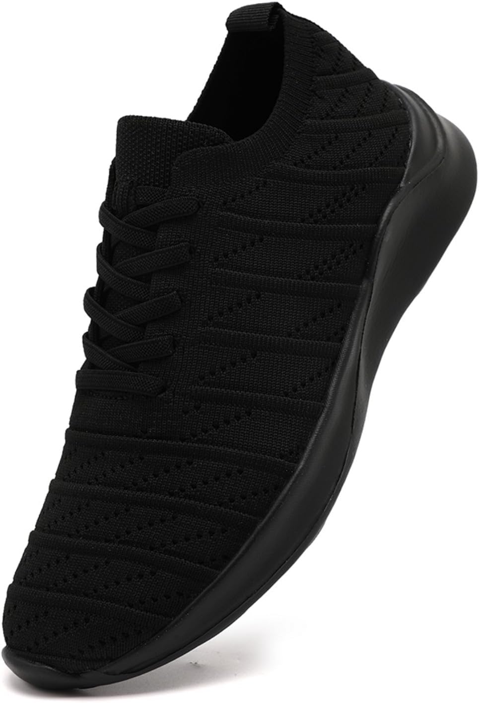 Womens Shoes Tennis Shoes Slip on Running Shoes Size 7 Non Slip Travel Hiking Black 38 - Image 2