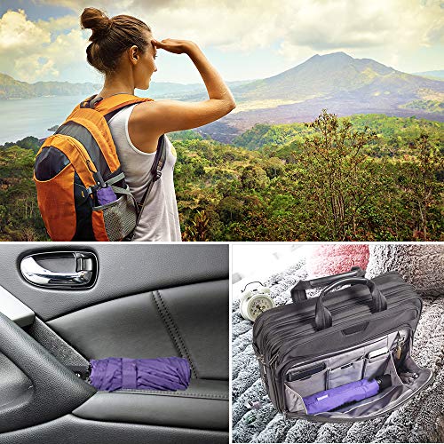 ZOMAKE Travel Umbrella Compact - 10 Ribs Portable Collapsible Umbrellas for Rain Windproof - Paraguas Automatic Small… - Image 5