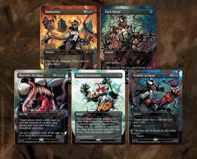 Magic the Gathering Secret Lair x Marvel's Spider-Man: Venom