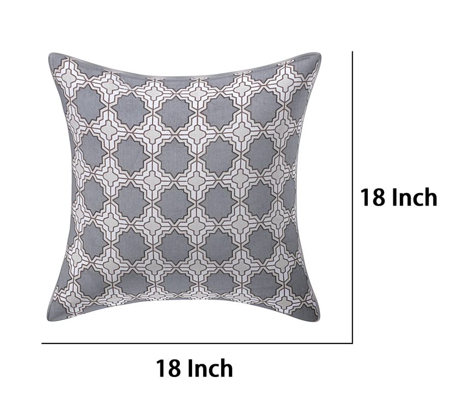 Image of Texstylers Pure Cotton Reversible Jaipuri Print 18x18 Inch Cushion Covers,02