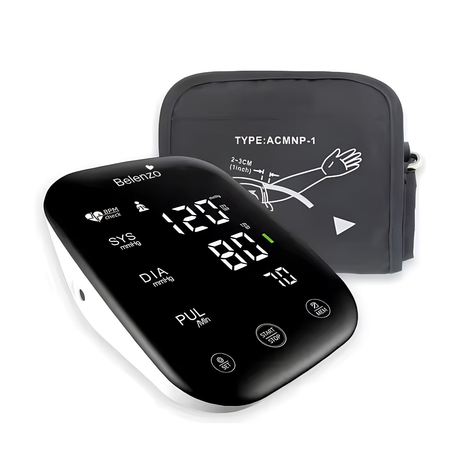 Clinically Validated Blood Pressure Monitor| Gold Plated Microcontroller for High Precision| Arm Movement Detection Technology| Dual Power Option - USB Type C & AAA Battery, Black-image-42