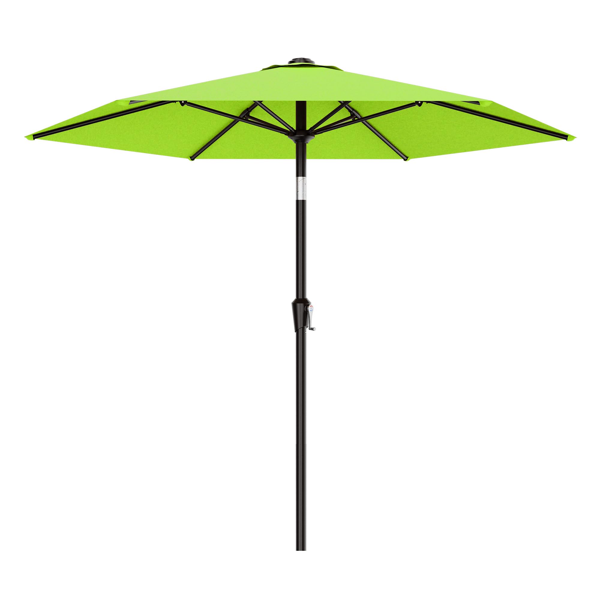 AreShark 10 FT Patio Umbrella for Outdoor, Outdoor Table Umbrella with Push Button Tilt and Crank, Outdoor Patio Umbrellas with 6 Sturdy Ribs, Patio Umbrellas for Market, Garden, Pool (Red) — view 10