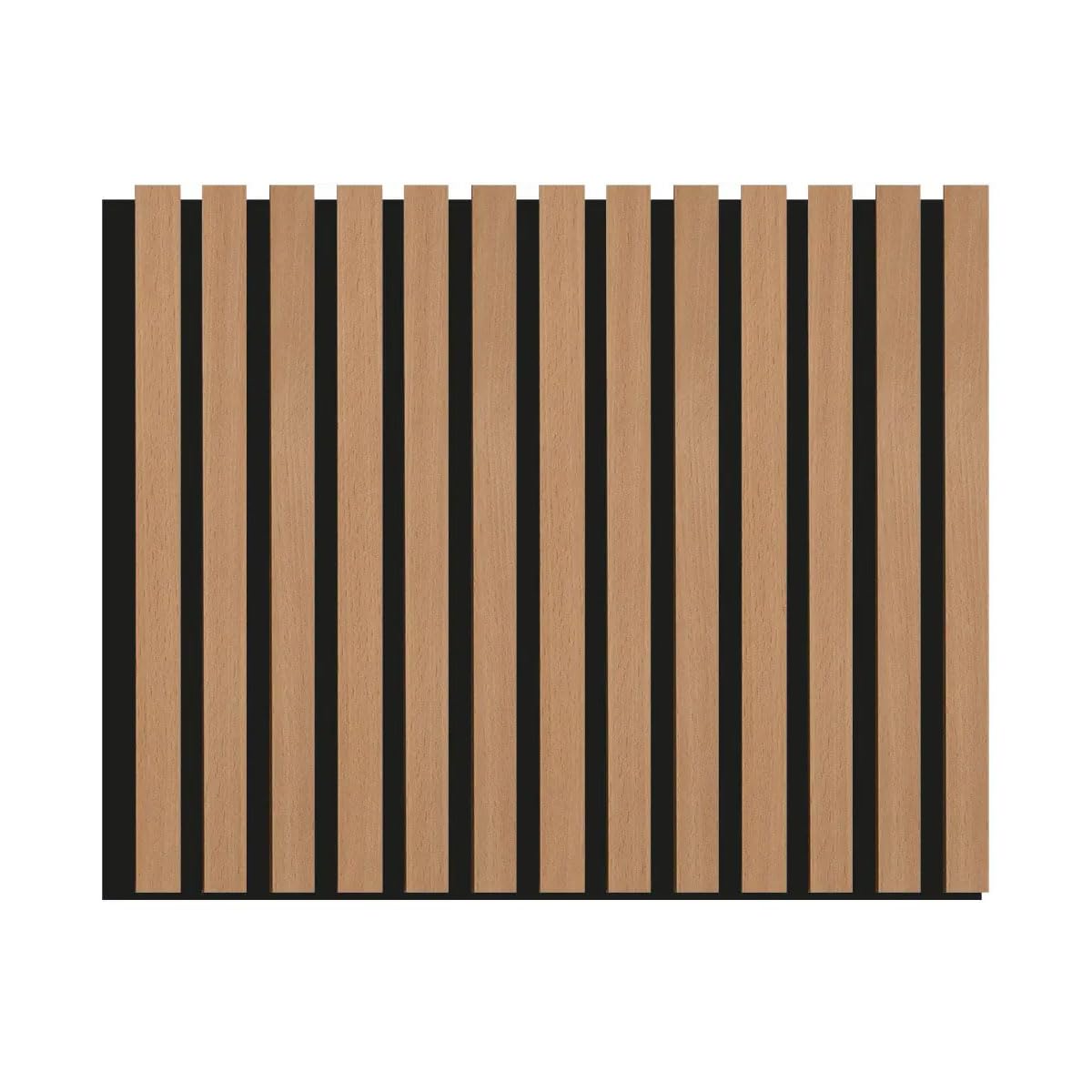 Pannelli Decorativi Acustici per Pareti, Pannelli Murali Design Effetto Legno, Pannelli Fonoassorbenti per Soffitto cm 60 x 275 (1,65 mq) (Faggio)