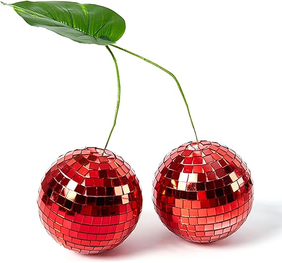 Cherry Shaped Disco Ball Handmade Disco Mirror LED Revolving Strobe