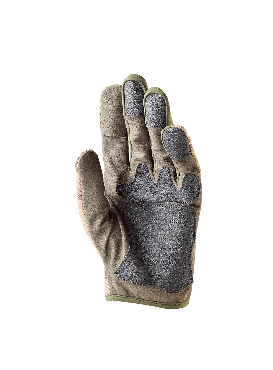 OPENLAND Tactical Guanti da Tiro con Dito Indice Apribile, Palmo Antiscivolo, Polsino Regolabile, Mimetismo Vegetato, per Softair, Outdoor e Tiro Sportivo