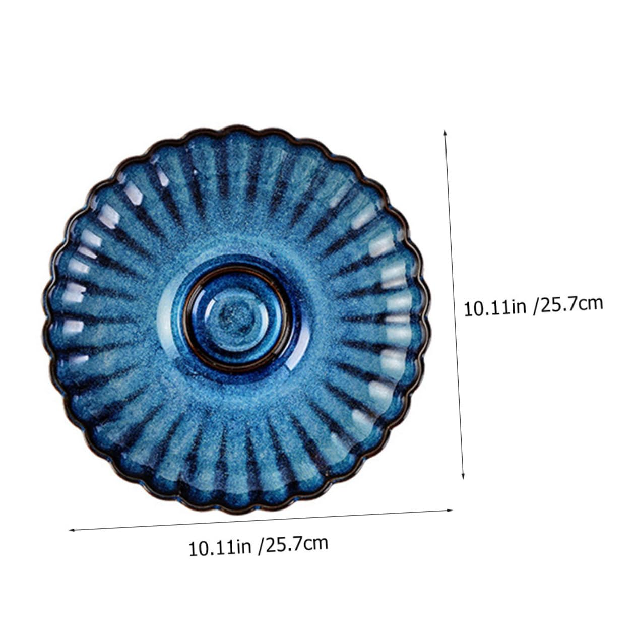 GRIRIW Dipping Dish Divided Dumpling Plate for Sushi and Appetizers Premium Serving Tray Compact Design for Easy Storage and Cleaning for Parties