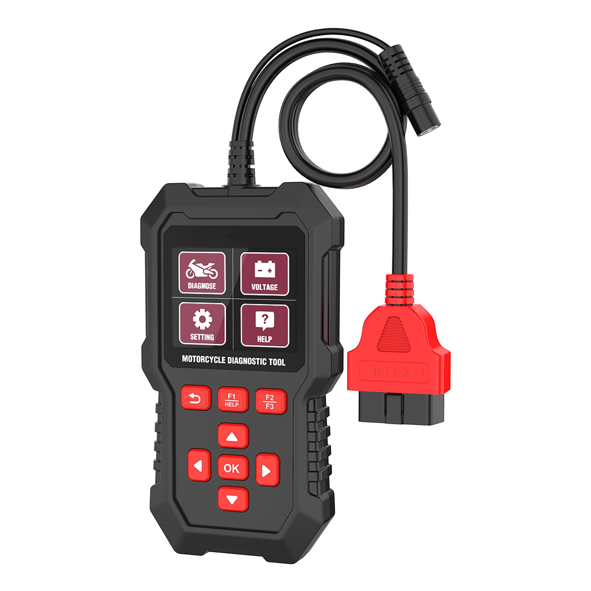 Escáner de diagnóstico de motocicleta M3-A Pro para Honda, Yamaha, Kawasaki | Escáner OBD-II/Euro V Honda 4P, Kawasaki 4-6P, adaptadores Yamaha 1-6P, datos en vivo, escaneo rápido y prueba de batería