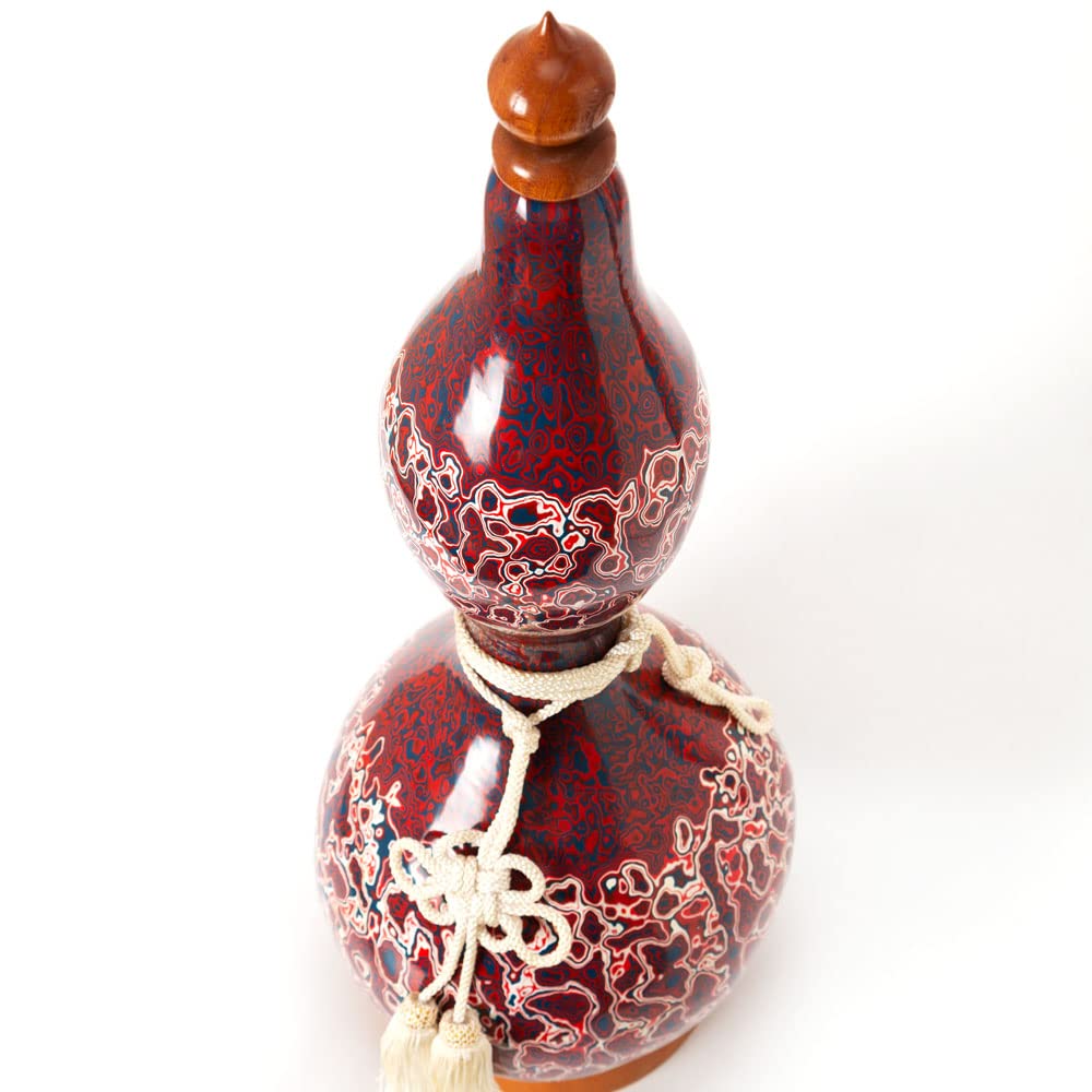 Amazon.co.jp: 上州瓢箪 ひょうたんの置物020 二段模様 高さ56cm