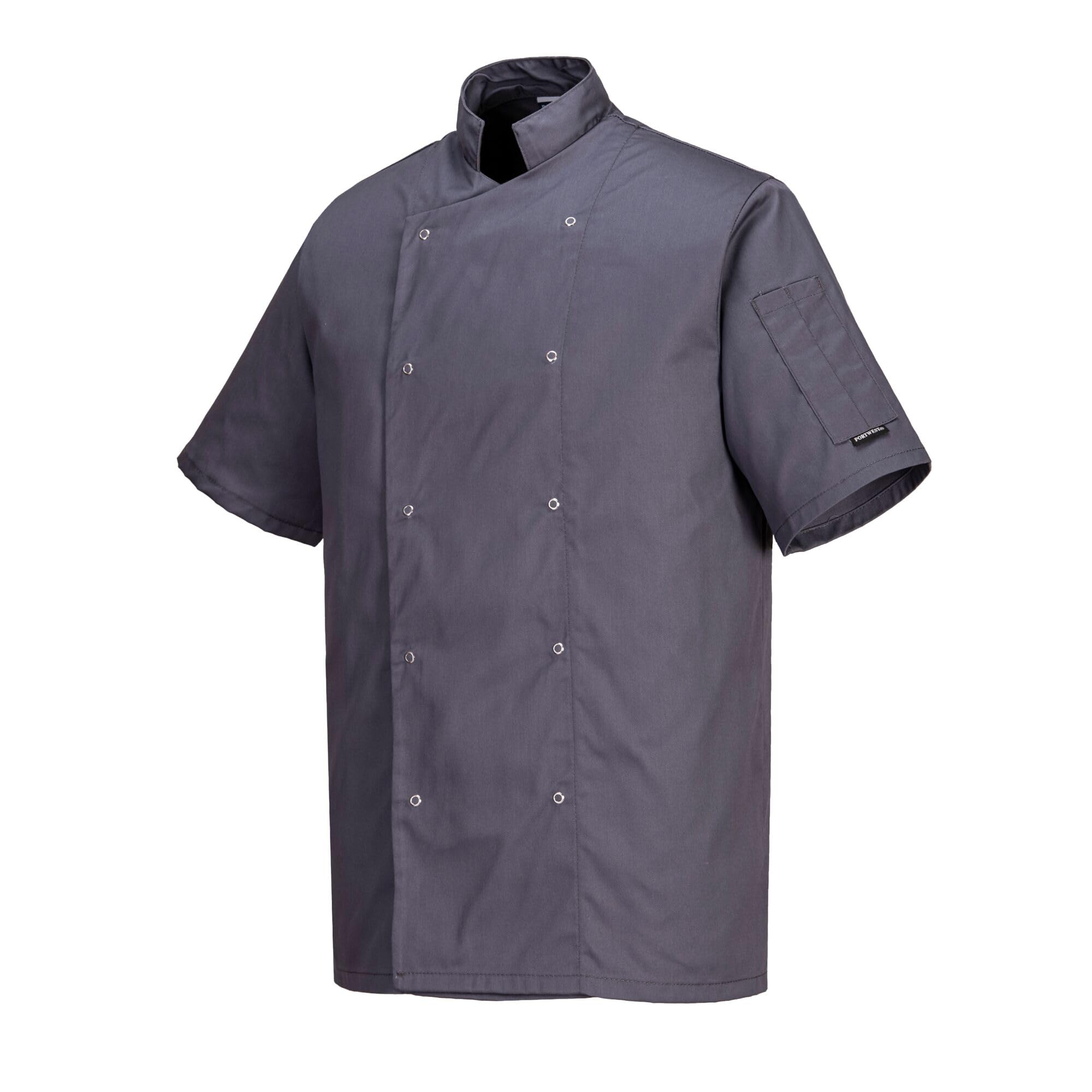 Portwest C733 Cumbria C733BKRXS Veste de chef Gris ardoise Taille S Mixte (lot de 1)