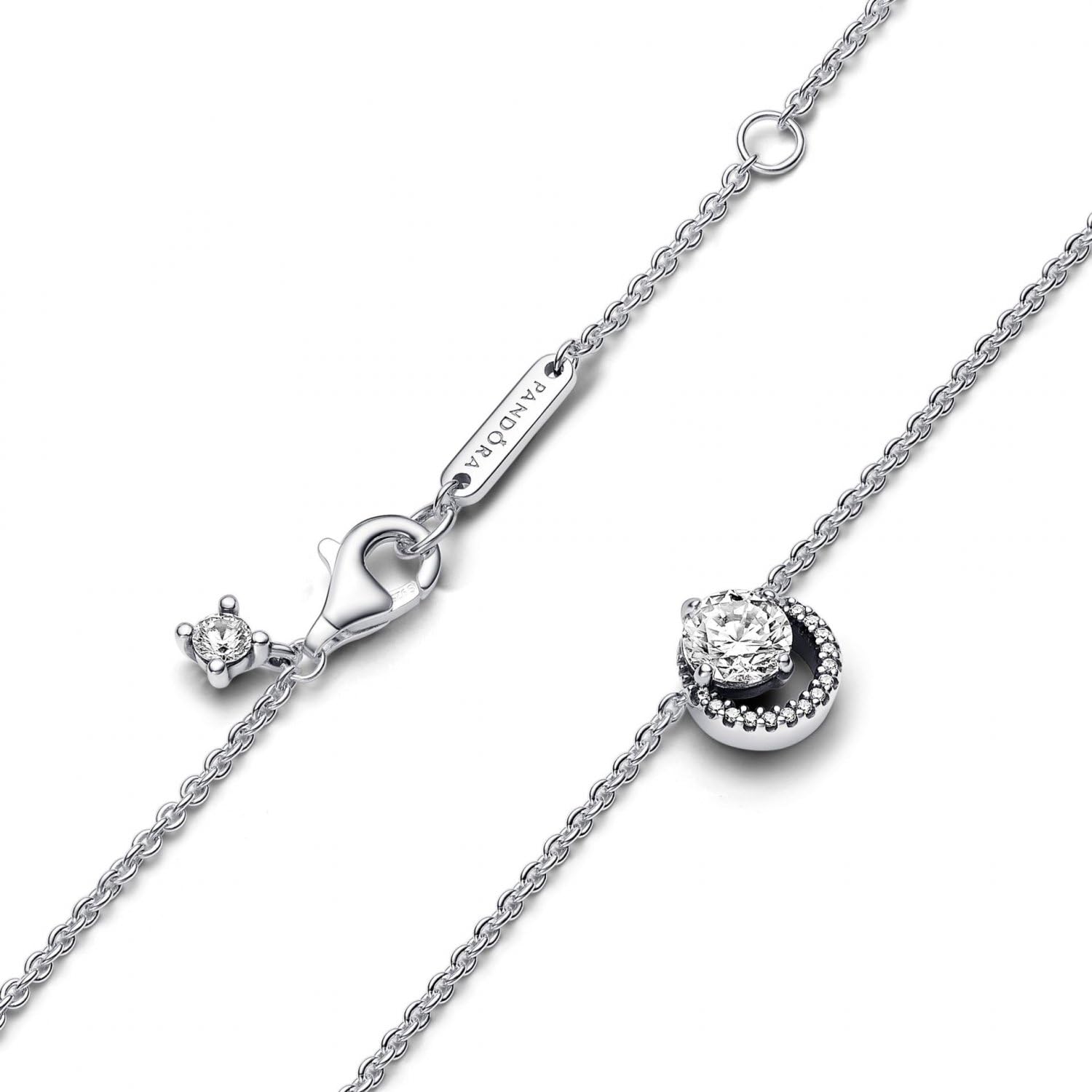 PANDORA Timeless Collana in argento Sterling con zirconia cubica trasparente, Collier