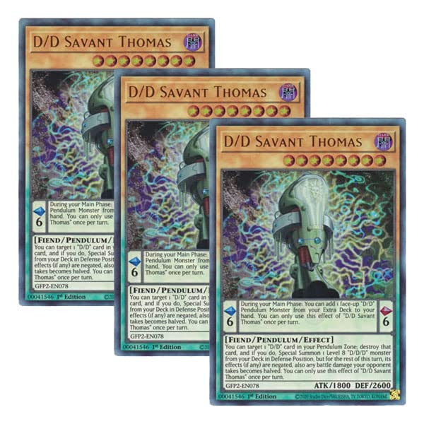 Amazon.co.jp: 【 3枚セット 】遊戯王 英語版 GFP2-EN078 D/D Savant 