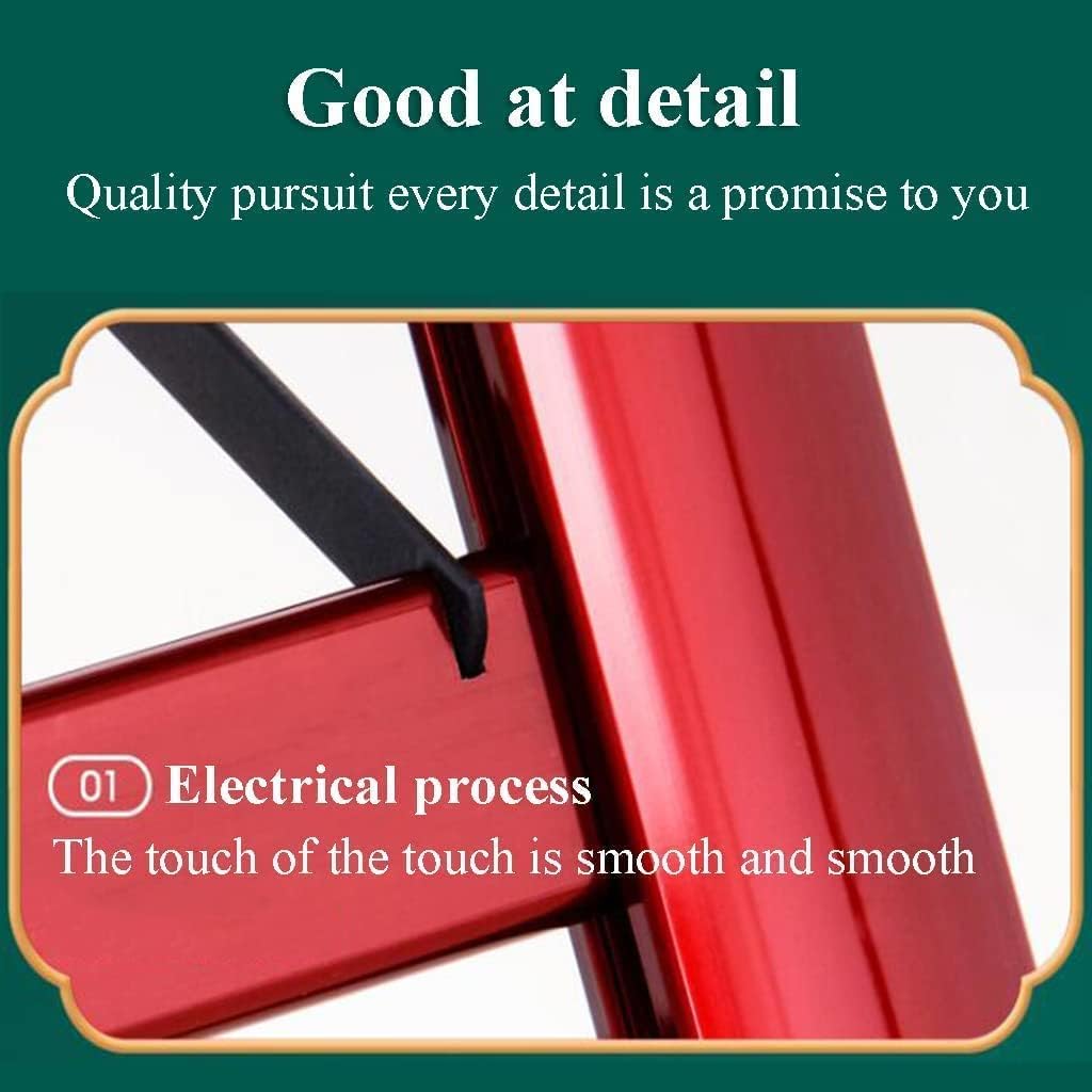 Step Ladder 4-Step Ladders Creative A-frame Aluminum Folding Ladder with Balance Bar Easy Step Ladders Family Small Folding Ladder Telescopic Ladder(Color:Svart)