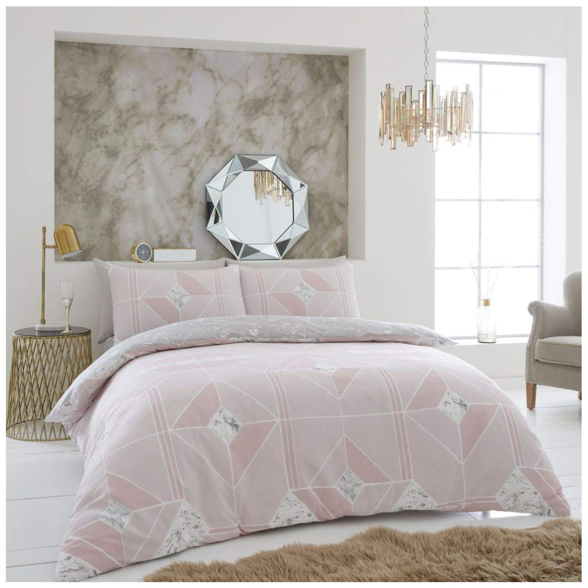Juego de cama reversible de lujo GAVENO CAVAILIA con diseño mármol