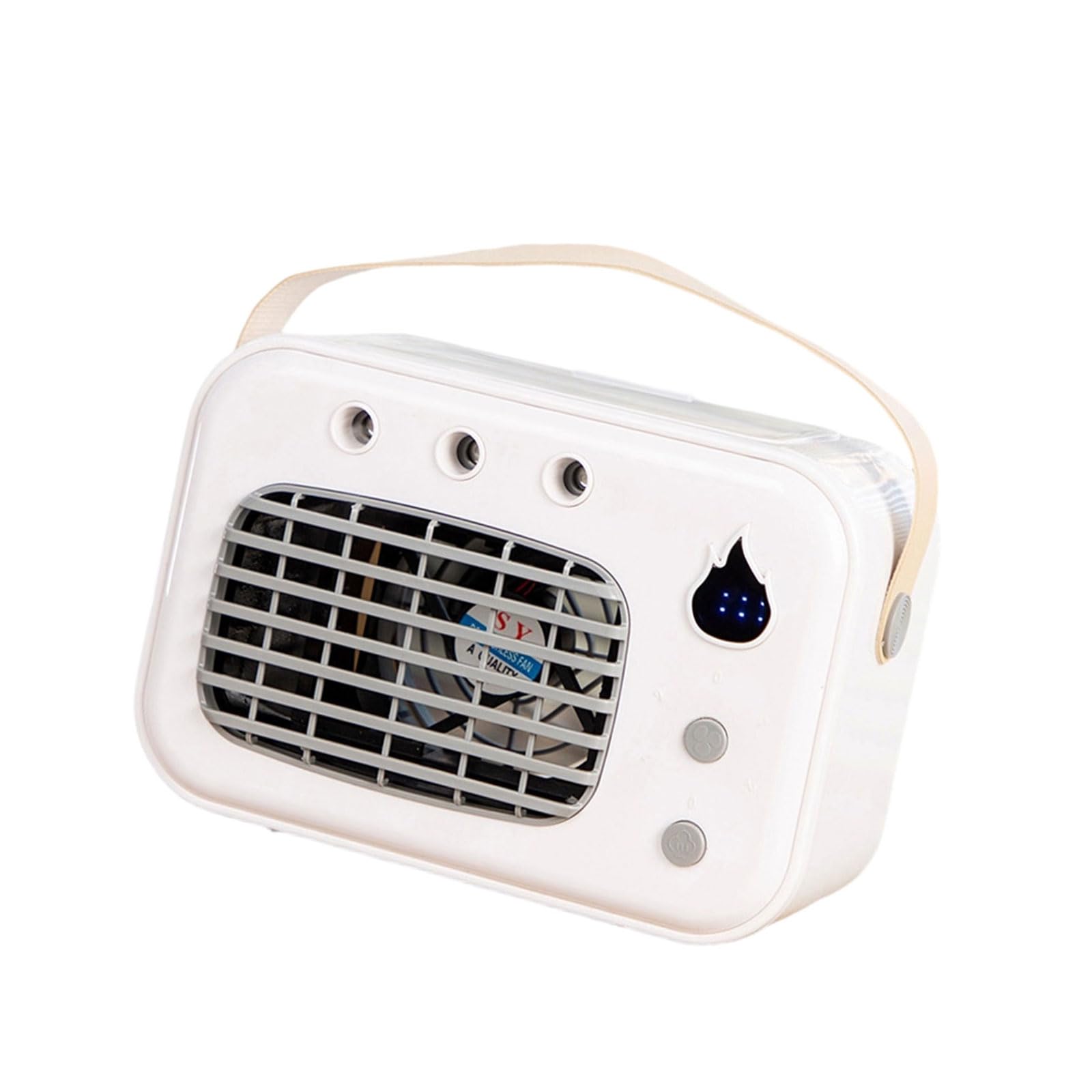 Mekalero Rechargeable Desktop Blower with Large Water and Gentle Wind for Use Portable Evaporative Cooler