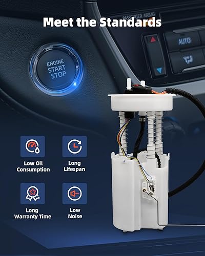 Miniatura 4 de Bomba de combustible eléctrica, reemplazo de montaje de módulo para Jeep para Grand Cherokee 1993 1994 L6 4.0L V8 5.2L OEM E7055M