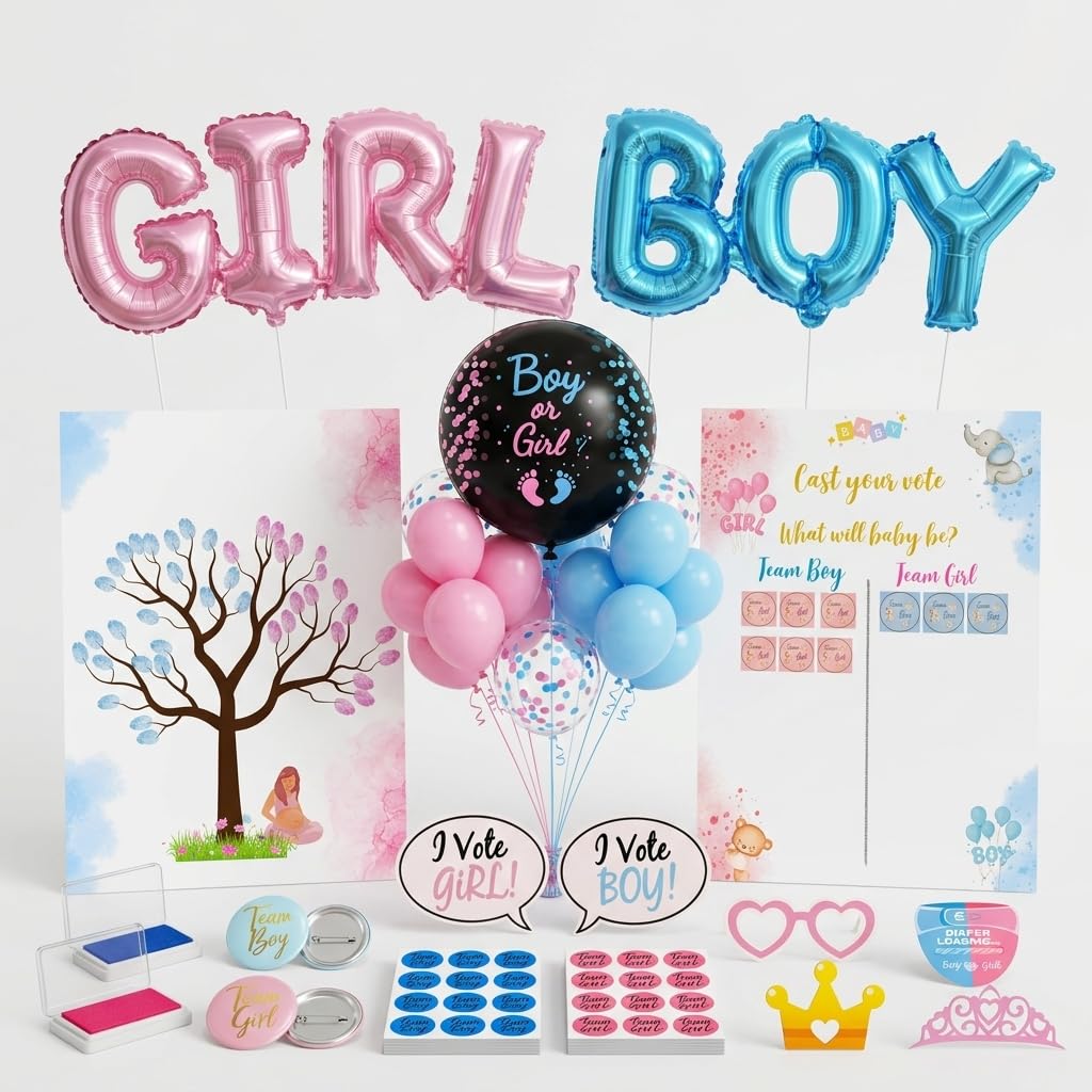 Pack de révélation de genre | Fiesta Gender Reveal | Set complet de décoration