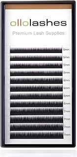 Bottom Lash Extension J Curl 0.07mm Mix5-7mm 5mm 6mm 7mm Black Color Bottom Lash Extensions (Mix5-7mm 0.07 J Curl)