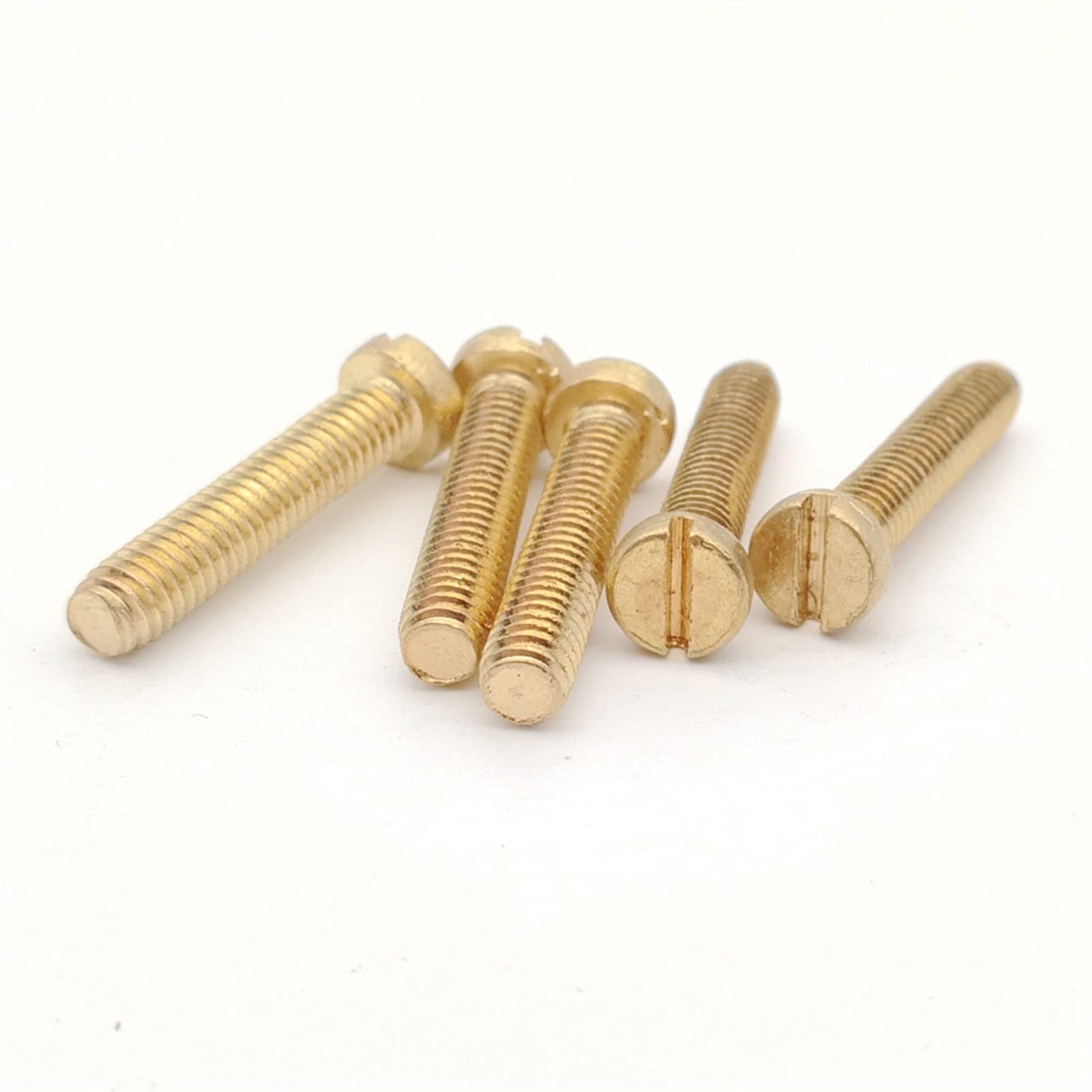 スクリュー　(真鍮) シカゴスクリュー 平ネジ 直径10mm 軸長20mm 6個セット 真鍮製