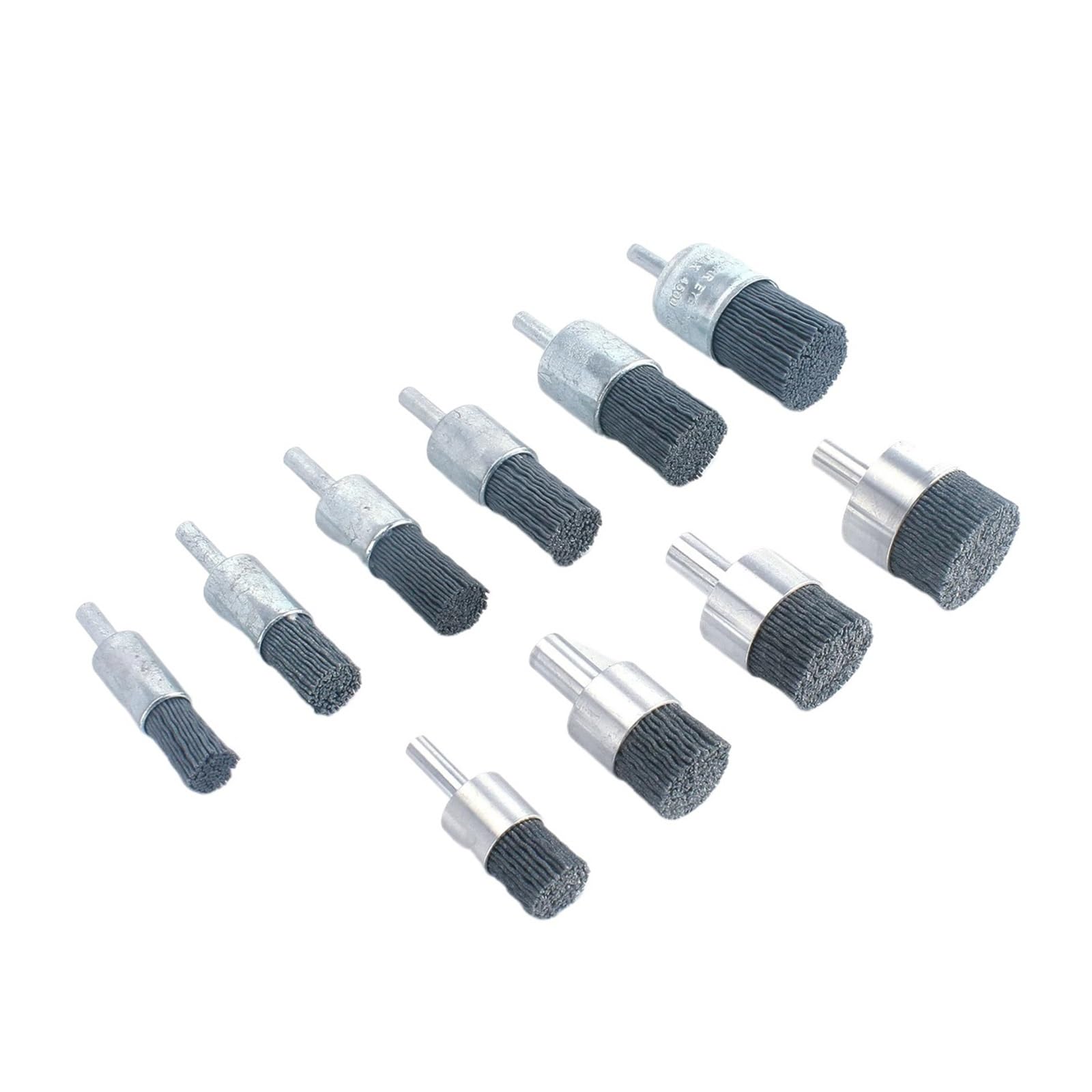 cepillo de alambre, Cepillo abrasivo de nailon con extremo copa Cepillos abrasivos , alambre carburo silicio, óxido taladro(320Grit 0.66in(17mm))
