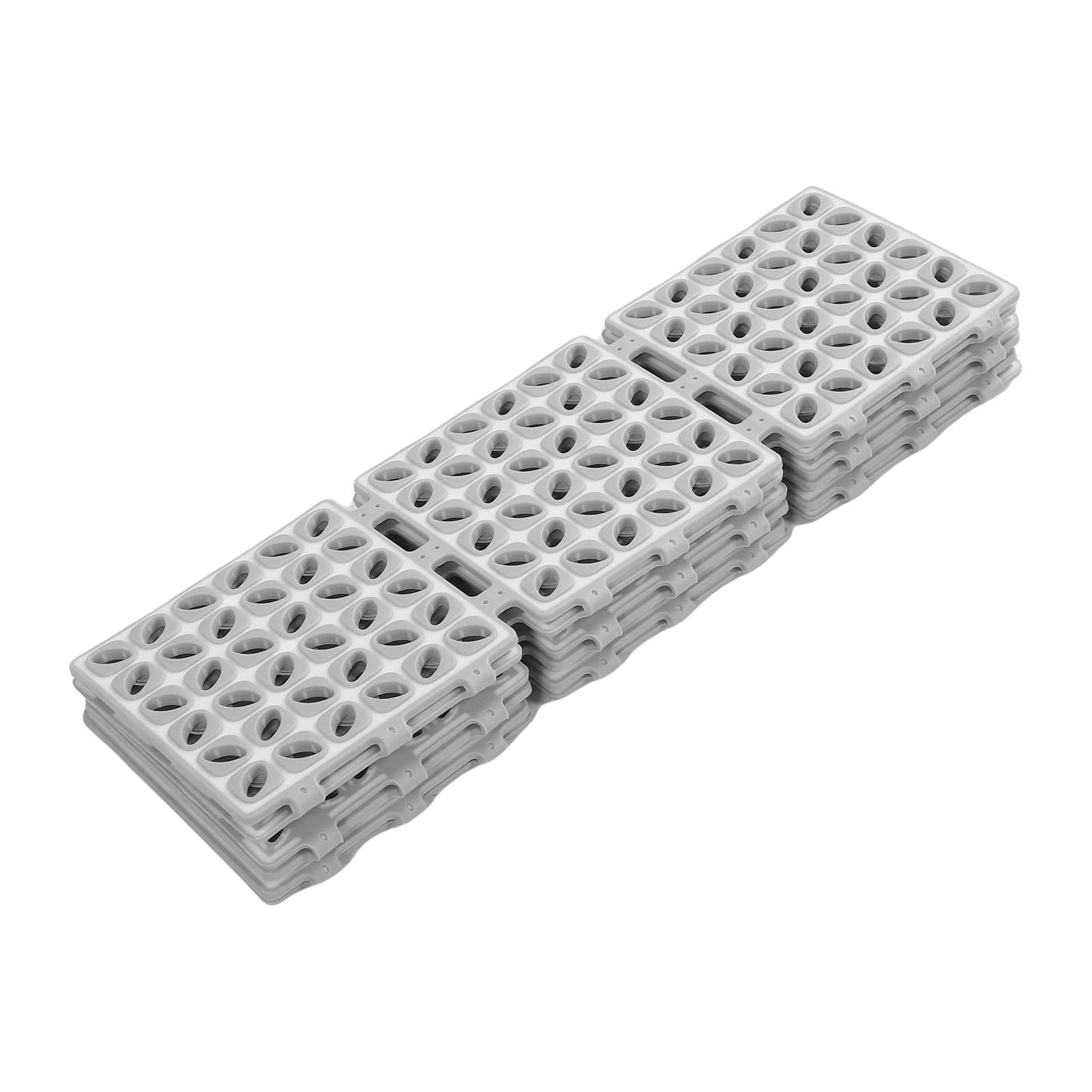 Fyearfly Tappetino bagno antiscivolo TPE 15,75x80 cm Tappetino bagno con fori di scarico Ventose per bagno Doccia Grigio Bianco Tappetino doccia antiscivolo Sicuro Morbido Durevole