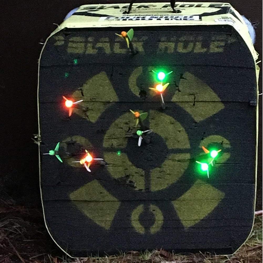 JIANZD Led Nocks 6.2mm Automatic Lighted Nocks for Arrows Hunting Shooting-6 Pcs(.244"/6.2mm)