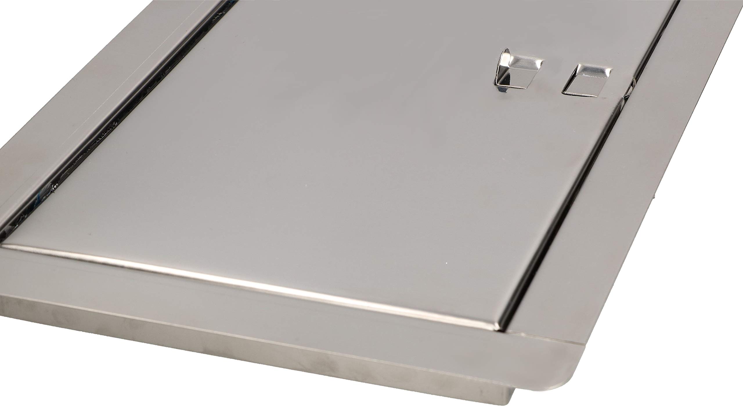 KOTARBAU® - Porta per camino, 13 x 26 cm, in acciaio inox, per ispezione e manutenzione