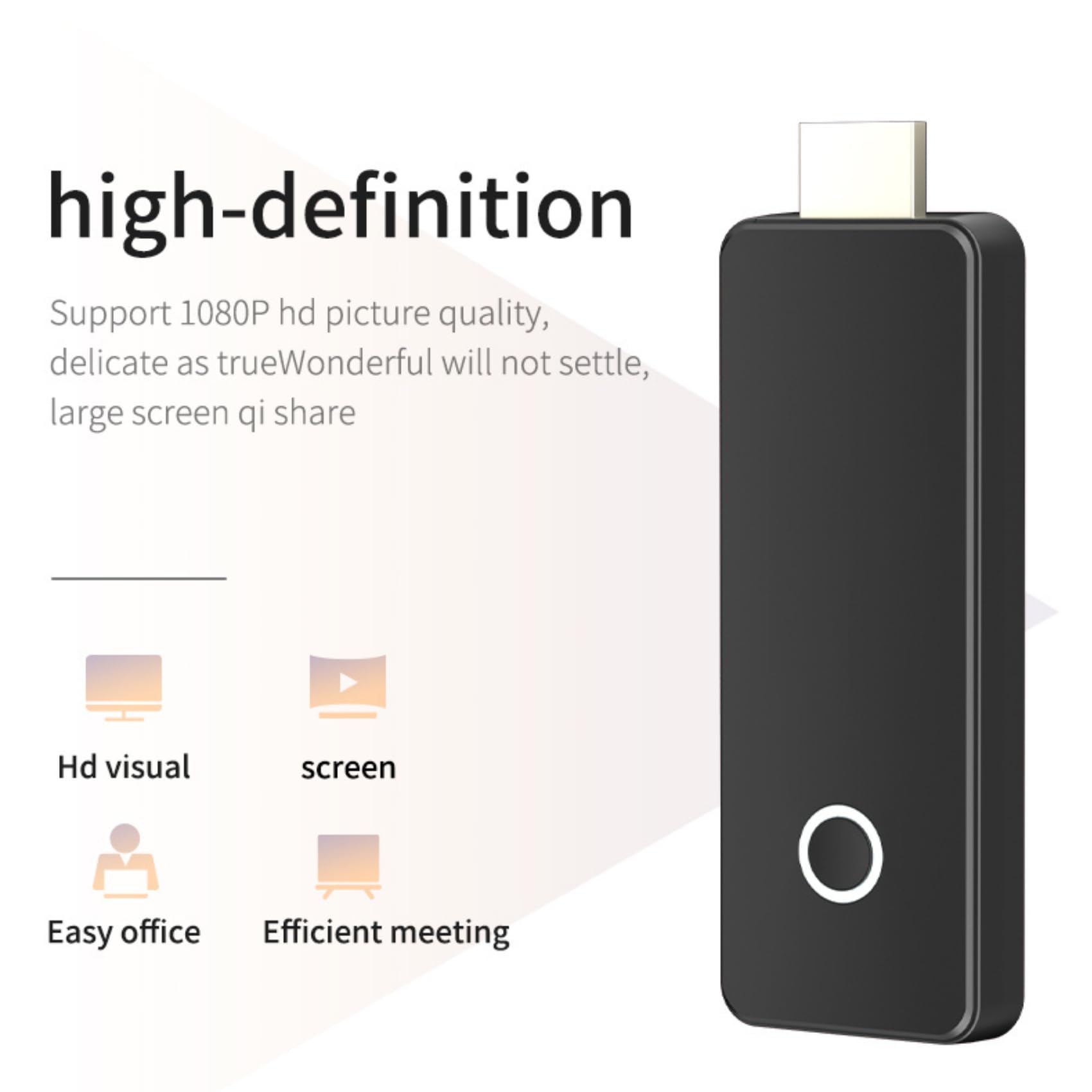 Aceele Transmisor y Receptor HDMI Inalámbrico, Decodificación 4K Salida 1080P, 2.4G/5.8G Extensor HDMI con 165FT de Alcance de Transmisión para PC/ DV/HDTV/Proyector/TV Box, No Necesita App/Bluetooth
