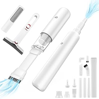 odfit Cordless Handheld Vacuum Cleaner Kit with Hair Cleaner, Mini Mop, Support Air Pump for Inflators, Air-Bleed, Dust Blower, All-in-One, Portable, Rechargeable,Small, Powerful for Home, Office, Car