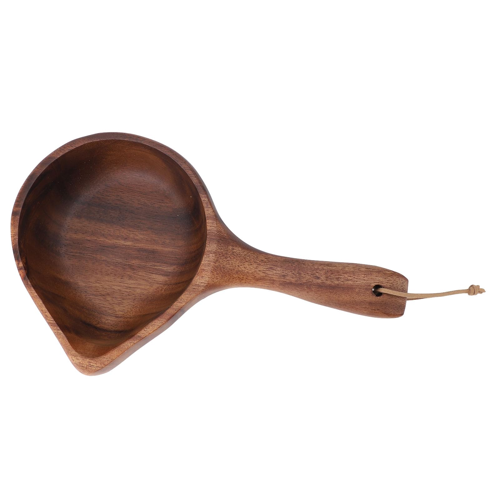 Ensaladeras de madera multiusos de gran capacidad estilo japonés mango largo cuencos de madera para encurtidos ensaladas sopas