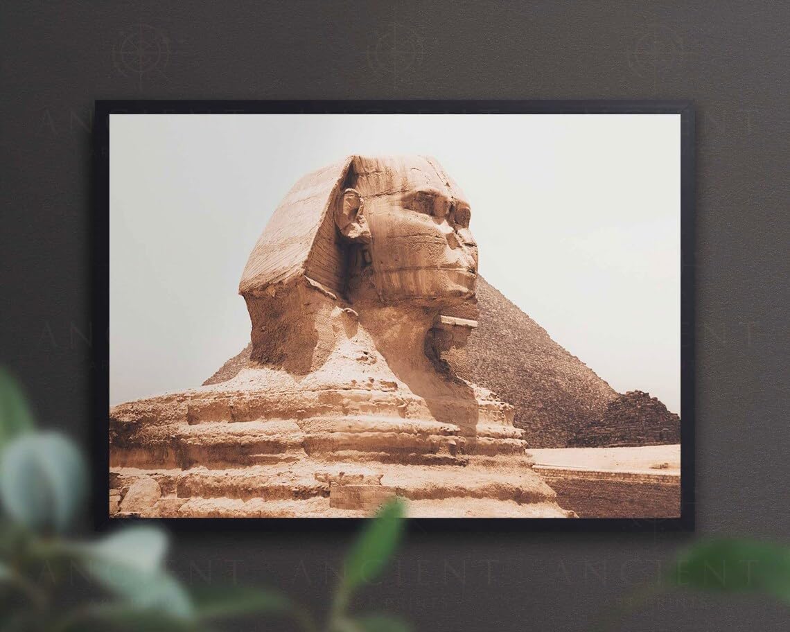 Impression encadrée Sphinx de Gizeh toile poster Égypte décoration murale 30x45 - 7