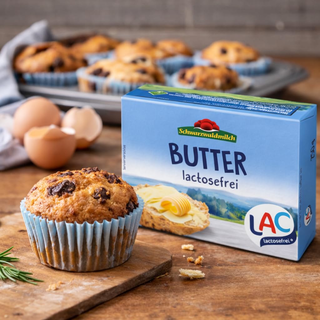 LAC Laktosefreie Butter 250 g – Mild & Cremig, Ohne Laktose, Ideal zum Backen, Kochen & Streichen, 16 Packungen á 250 g