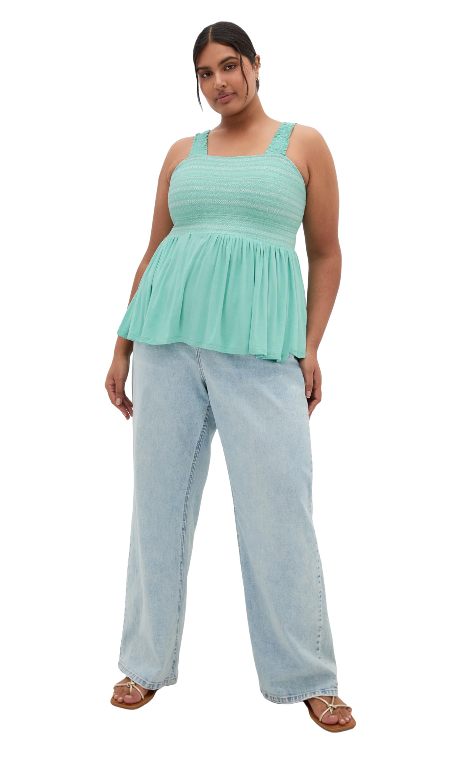 City Chic Women's Seafoam Plus Size Top - Lynn, 20 Plus