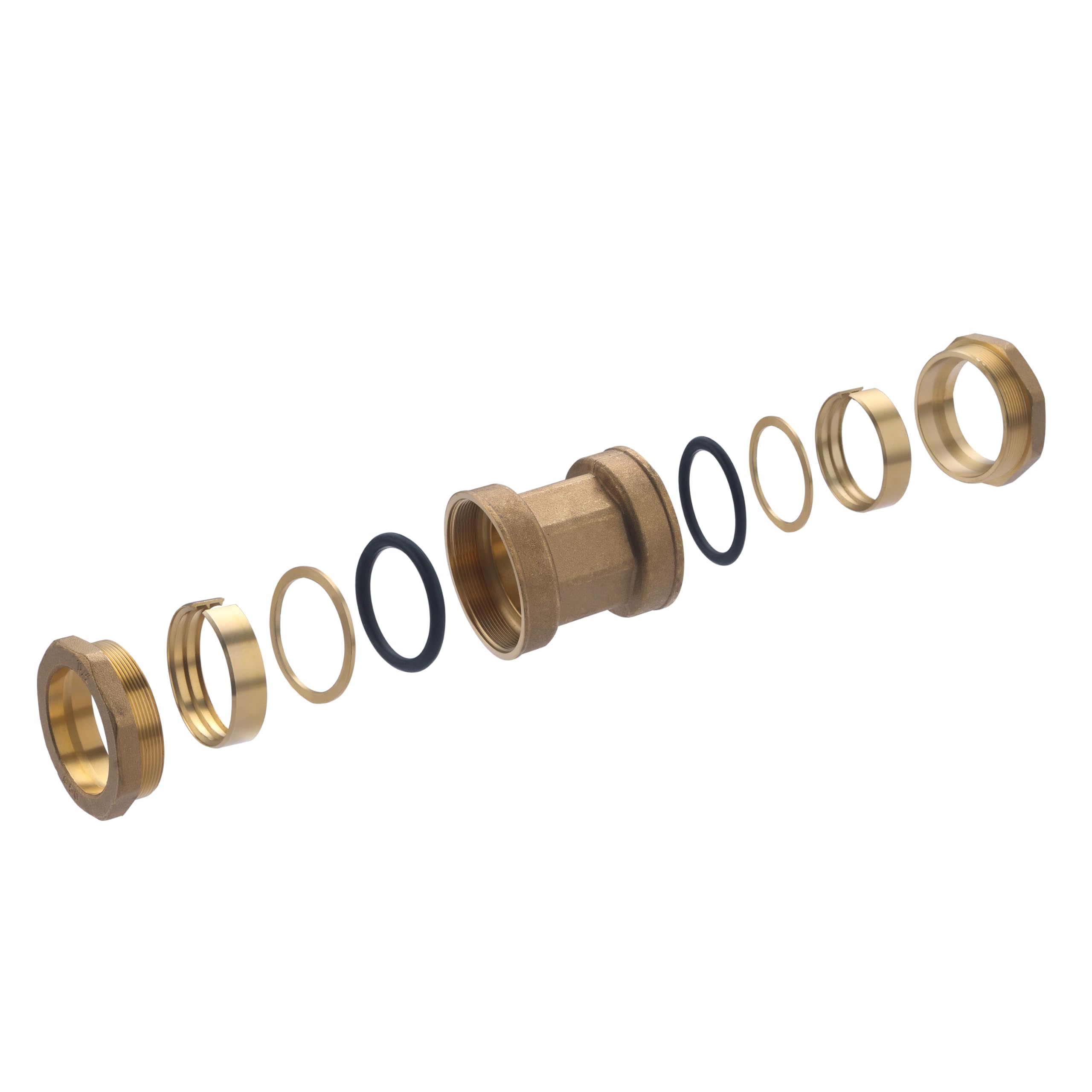 Manchon PVC/laiton De Réduction – PVC 50 Vers Laiton 1/2, Marque Girpi, Pour Plomberie