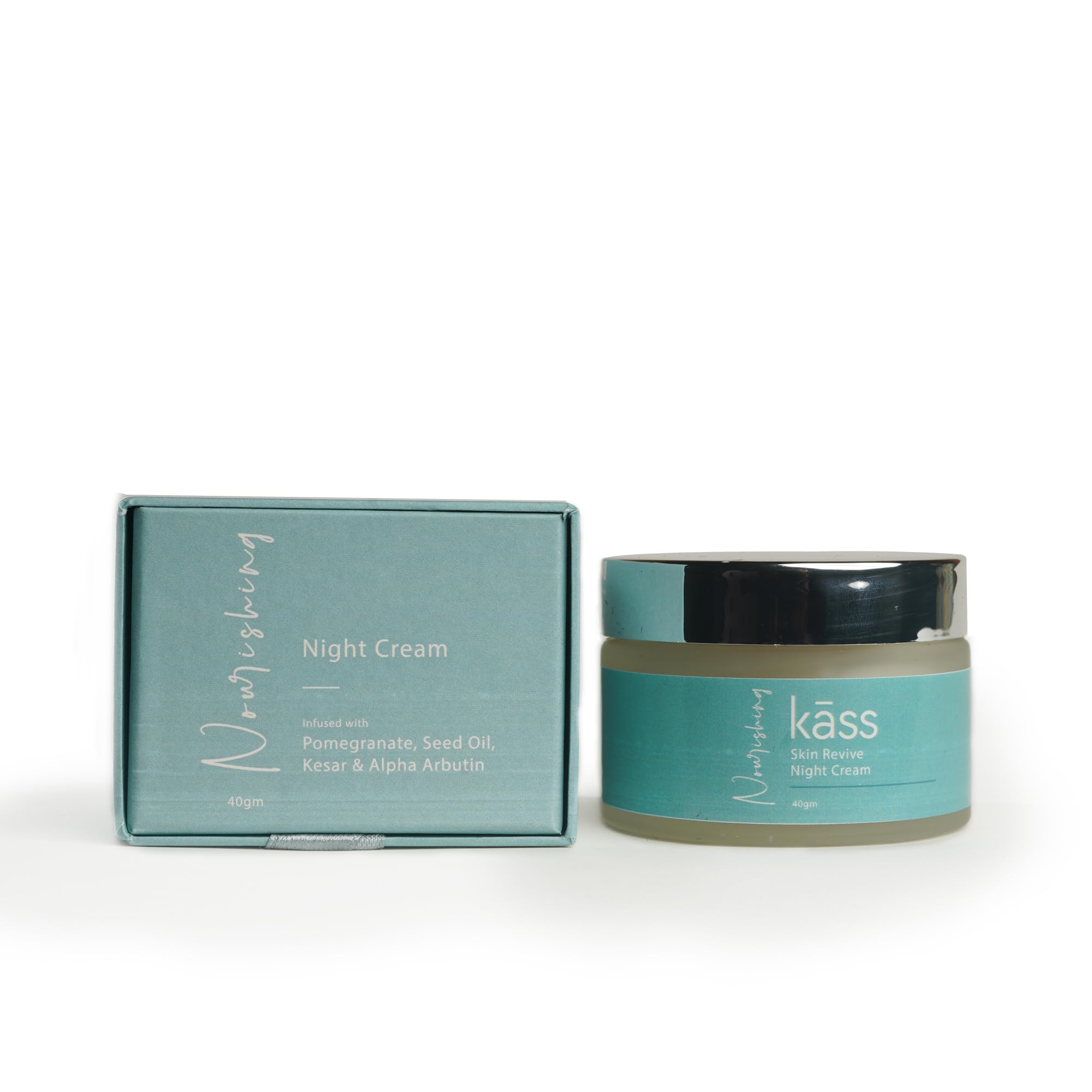 Kass Nourishing Night Cream | For Lightening and Brightening Skin with Kesar Extract & Alpha Arbutin | Anti Aging Face Cream to Reduce Lines & Wrinkles | For Hydrated, Brightened, Bouncy Skin | 40gm