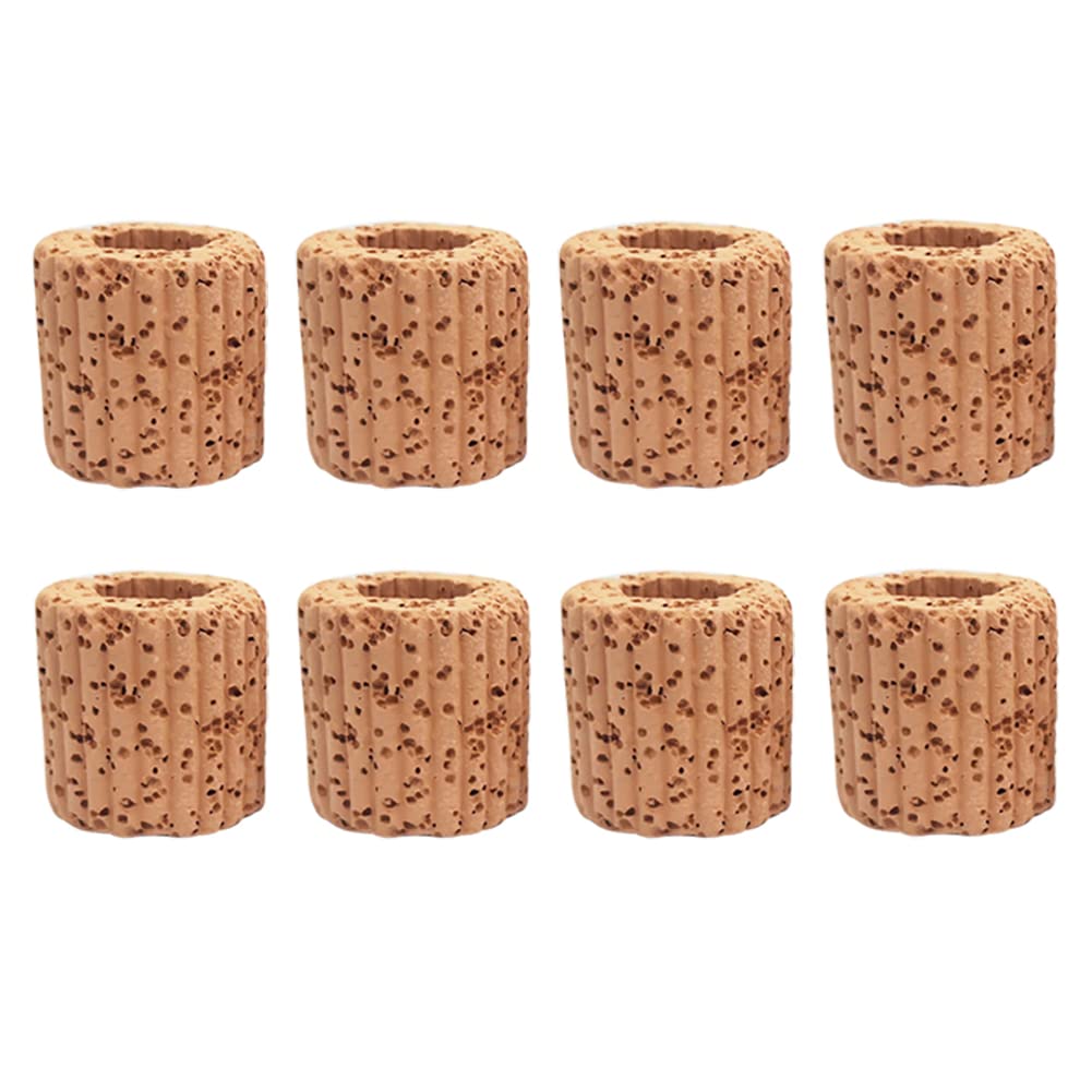 JIHUOO 8 Pcs Fish Tank Plant Pots Aquarium Plant Holders Small Aquarium Planters Aquatic Plant Cups Fish Tank Planters with Holes Aquarium Decorations