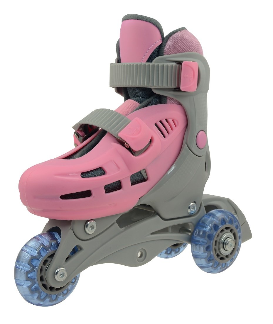 Sulov Unisex-Youth TRISKAT13.2-S Children in-Line Skate Triskate, Size-Small, Color-Pink