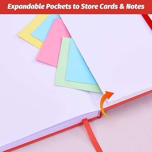 Miniatura 5 de SUIN Cuadernos de tapa dura, cuadernos rayados A5 para escribir 200 páginas, 8.3 x 5.5 pulgadas, cuadernos clásicos a rayas para trabajo, viajes,