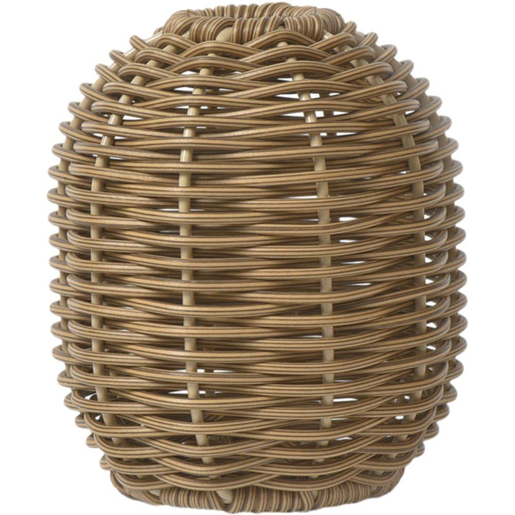 Sanfly Rattan Vase Vintage Woven Flower Vase Decorative Arrangement Container Holder Wicker Dried Floral Pot or Table Bookshelf Bathroom