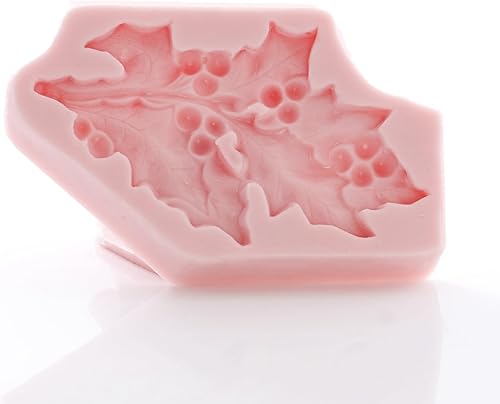 Miniatura 3 de Holly Leaf - Molde de silicona flexible, fondant, caramelo, chocolate, apto para alimentos, arcilla polimérica, molde de resina, epoxi y mucho más